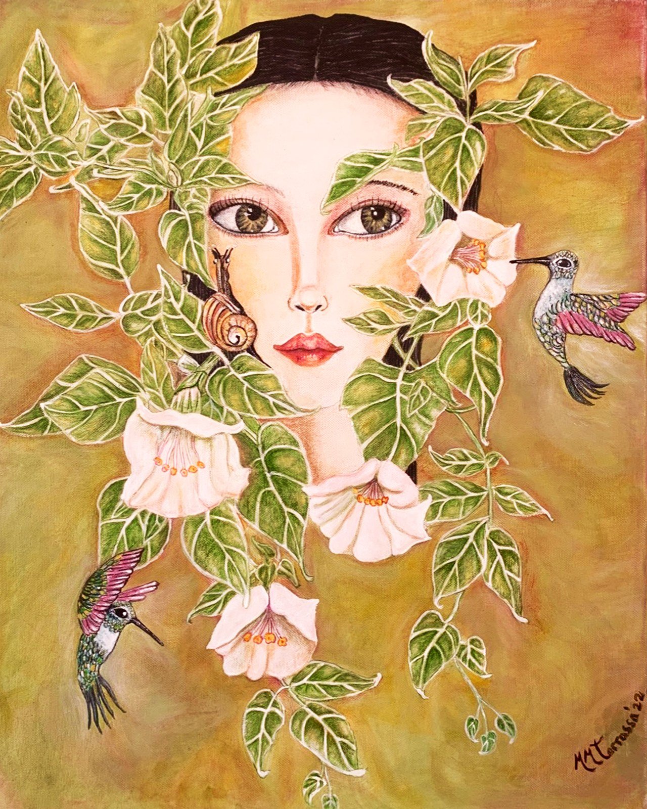 Mujer Caracol Colibri