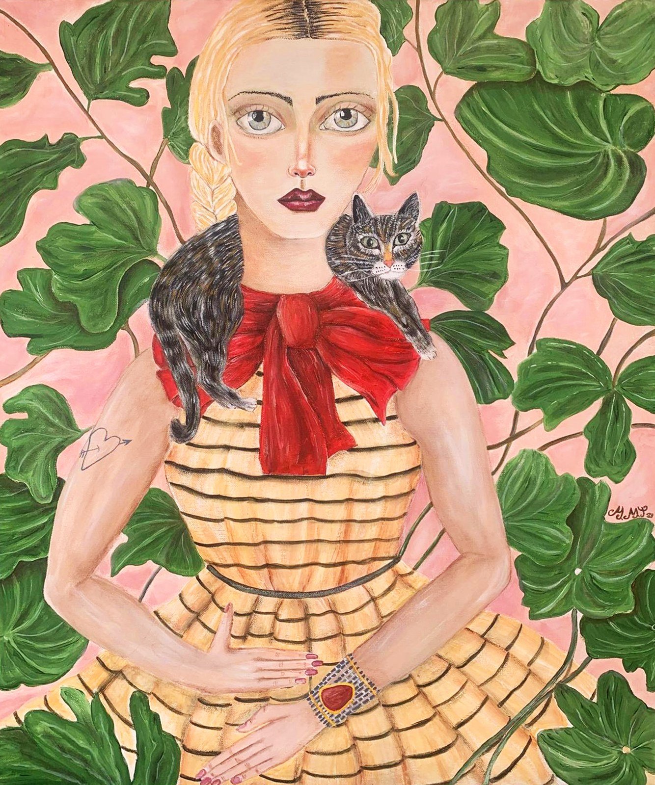 Mujer Gato Moño