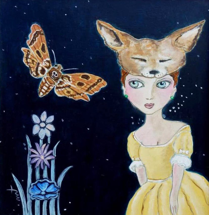 Mujer Zorro Mariposa