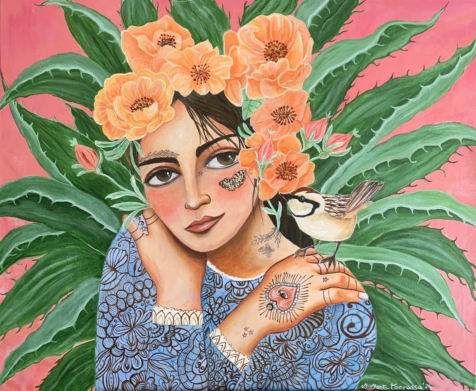 Retrato con Nopal